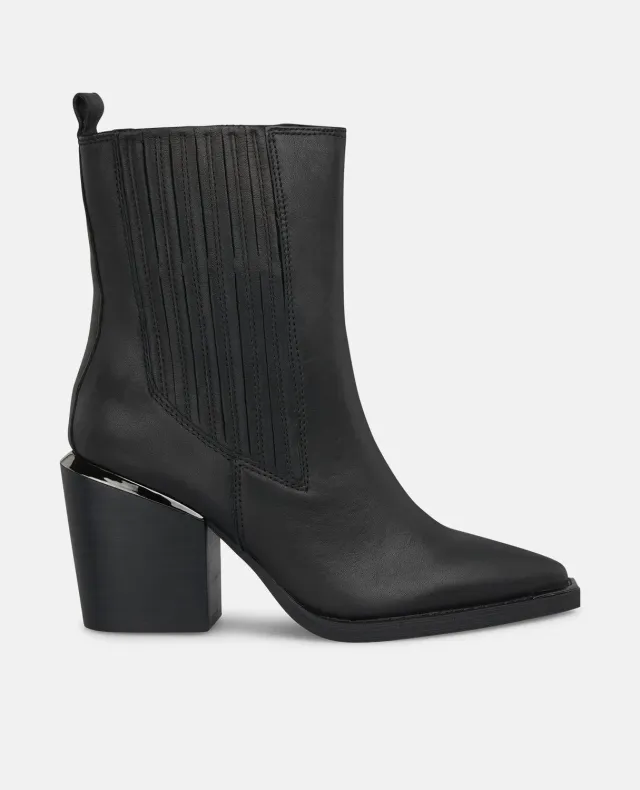 Alma en Pena I250835 bottines cuir noir talon 7 cm