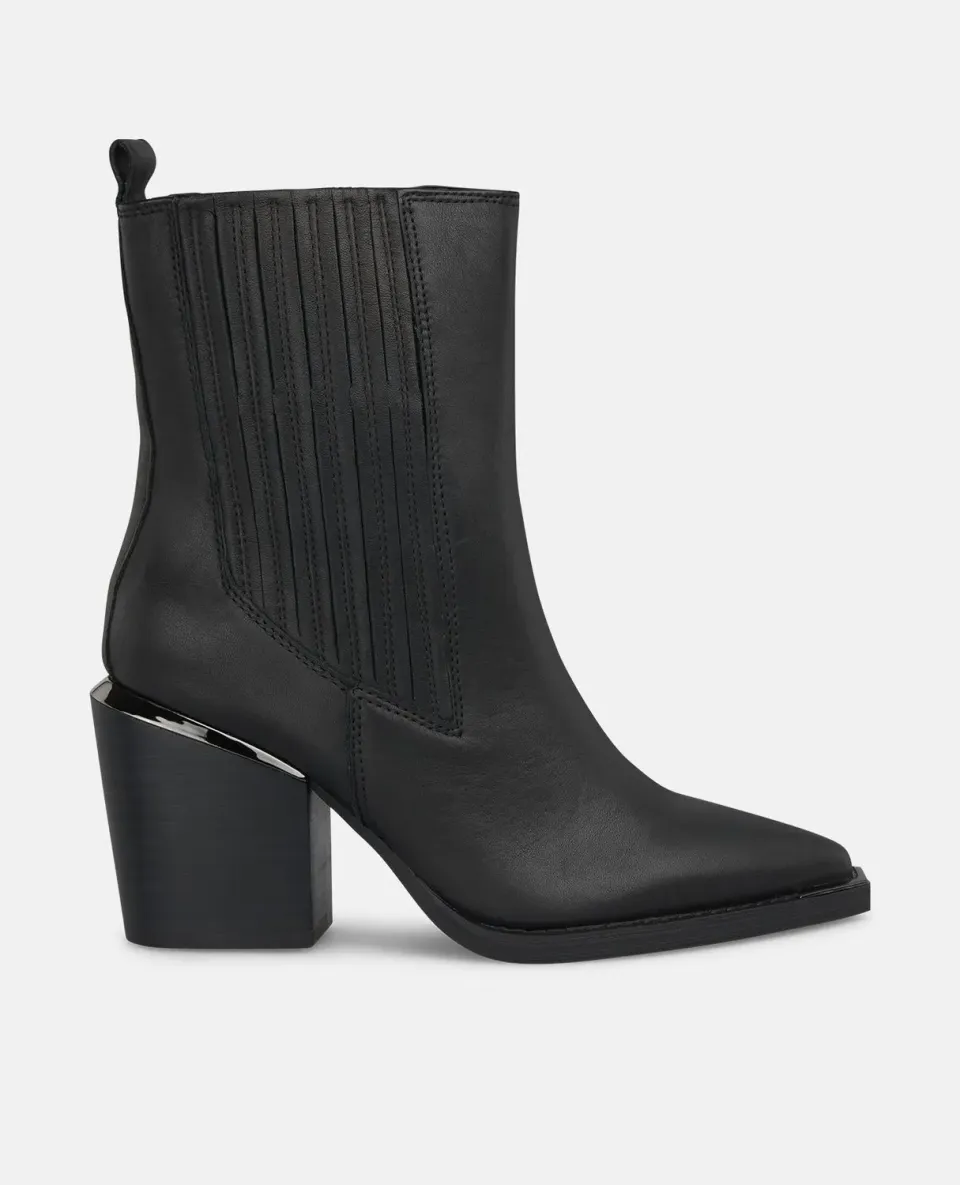 Alma en Pena I250835 bottines cuir noir talon 7 cm