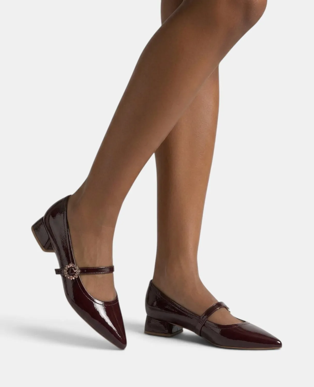 Alma en Pena I260183 chaussures plates vernis bordeaux