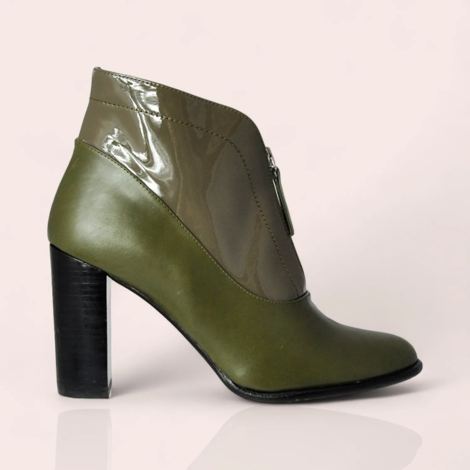 Karine Arabian JUMP bottines kaki talon 80 mm