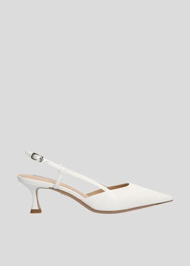 Lola Cruz Carmen 55 escarpins blanc talon 55 mm