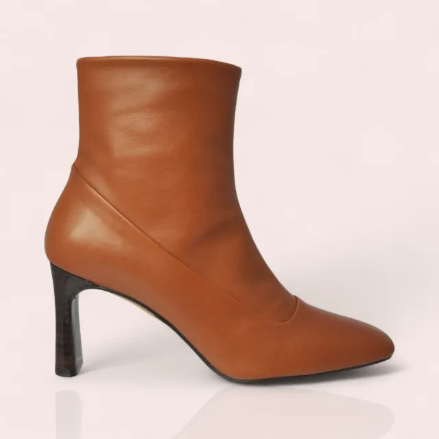 Karine Arabian VERONICA bottine cuir camel 70 mm