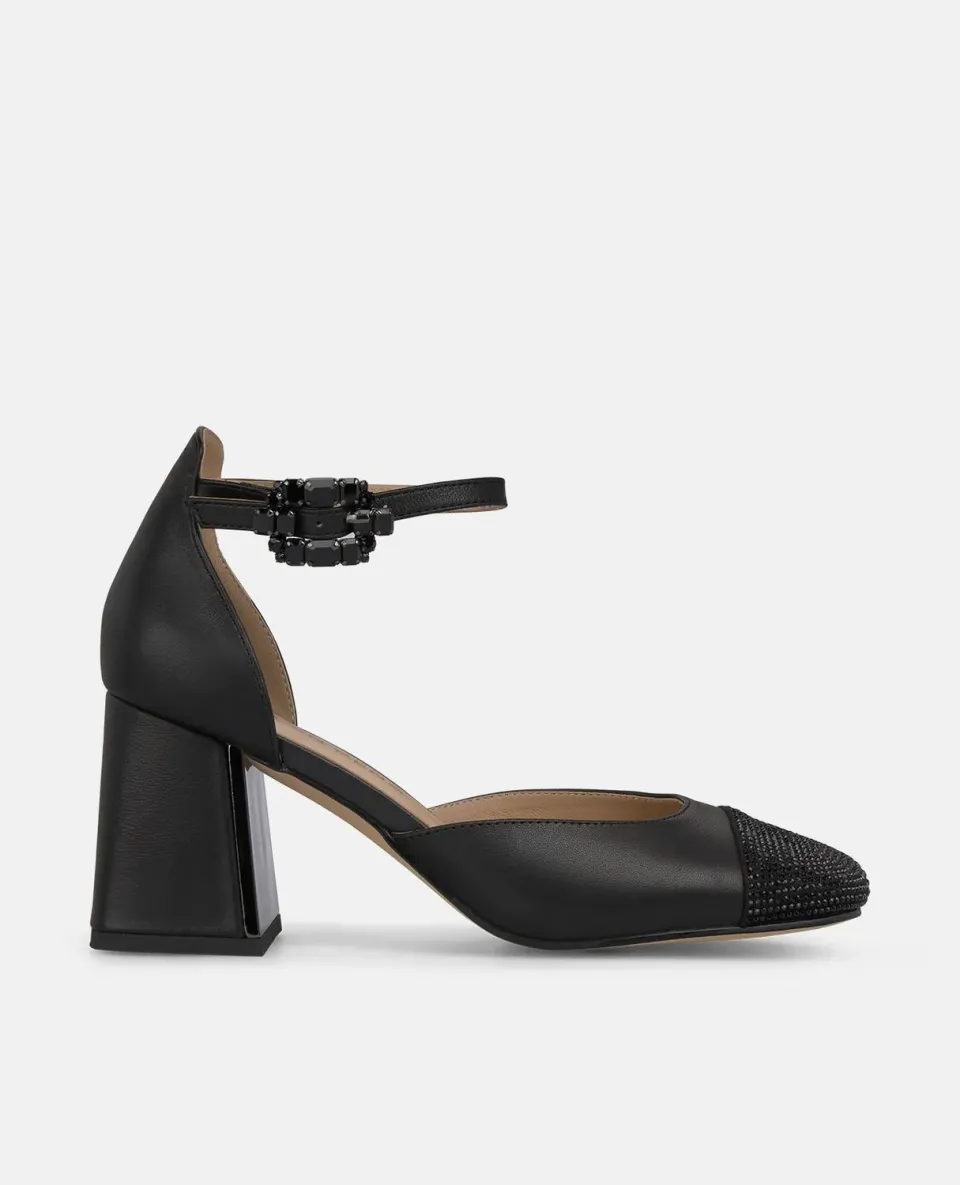 Alma en Pena I250305 escarpins noirs strass talon 7,2 cm