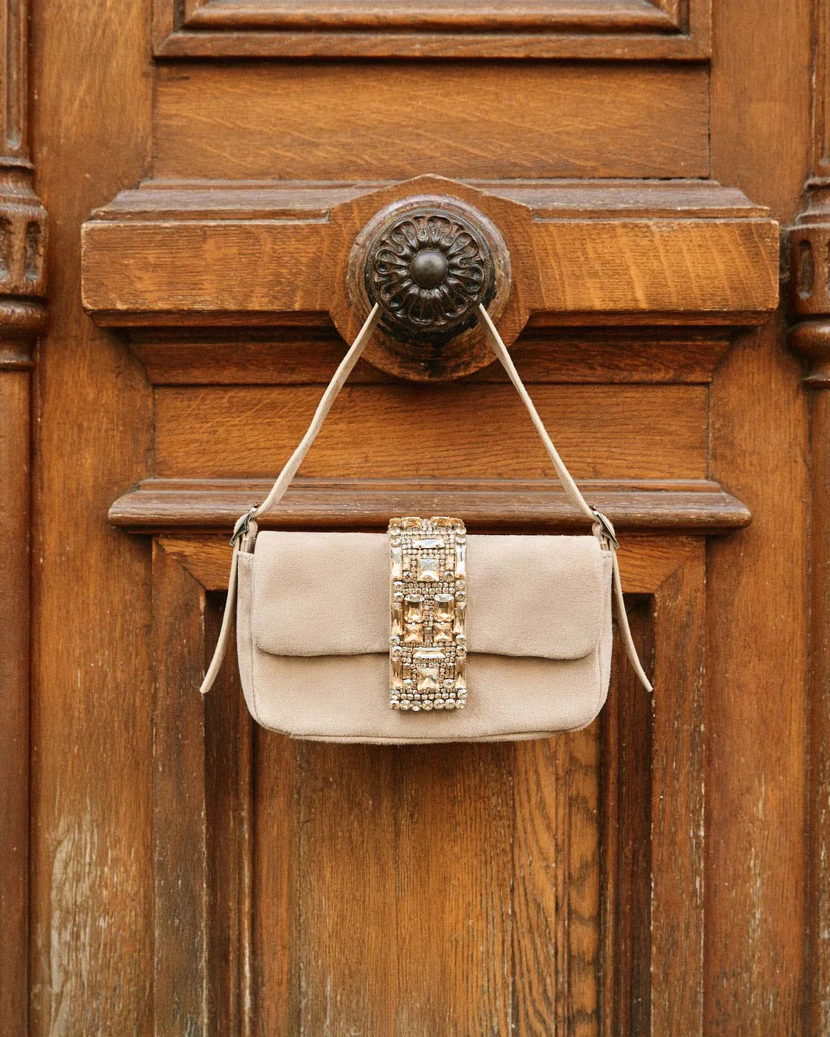 Alma en Pena BG106 sac main cuir vison fête