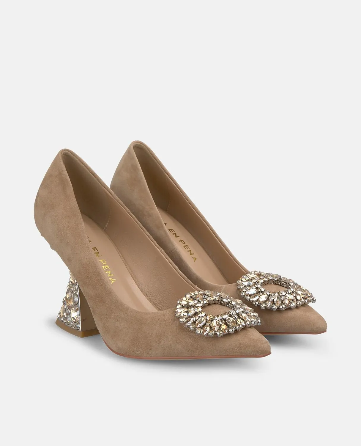 Alma en Pena I250422 escarpins camel talon 8 cm