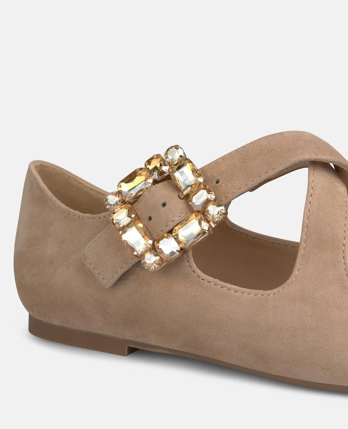 Alma en Pena I260052 ballerines sable boucle cuir