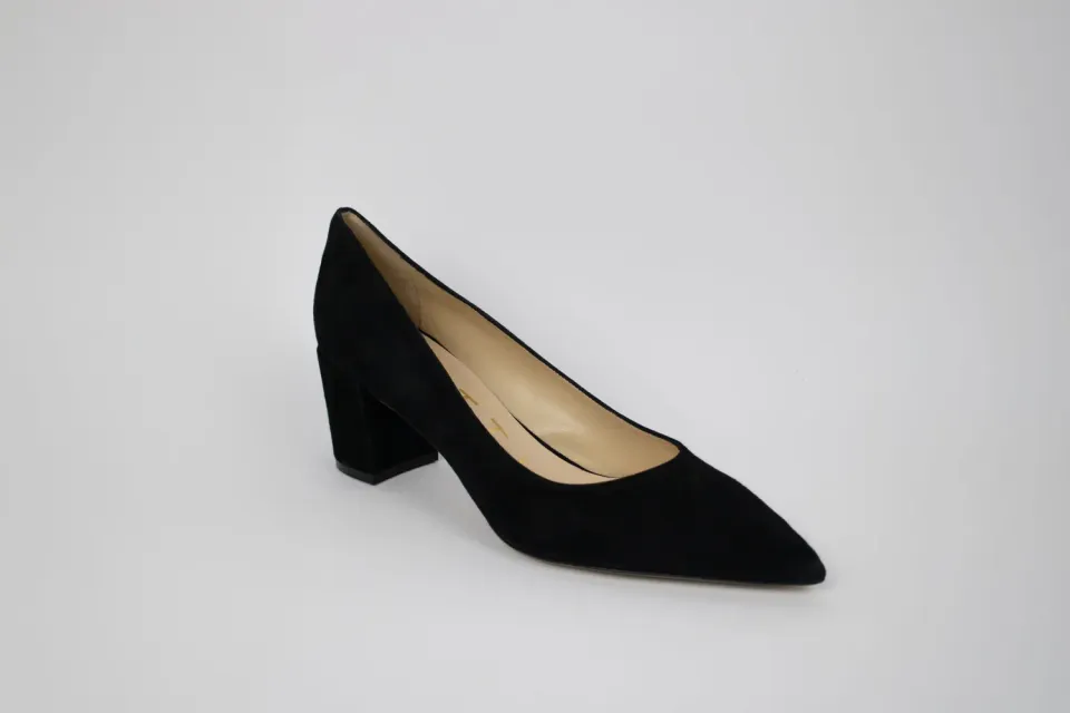 Matteo Pitti Russell escarpins daim noir talon 50