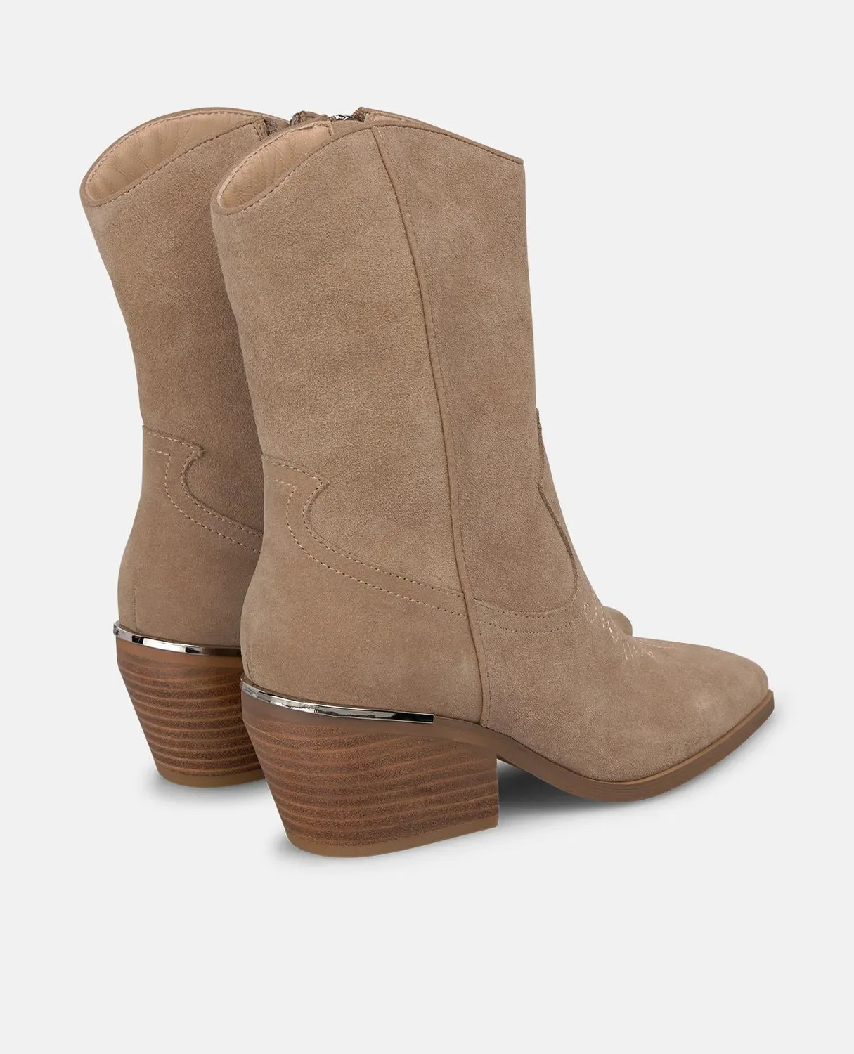 Alma en Pena I260590 bottines santiag vison talon 6,5 cm