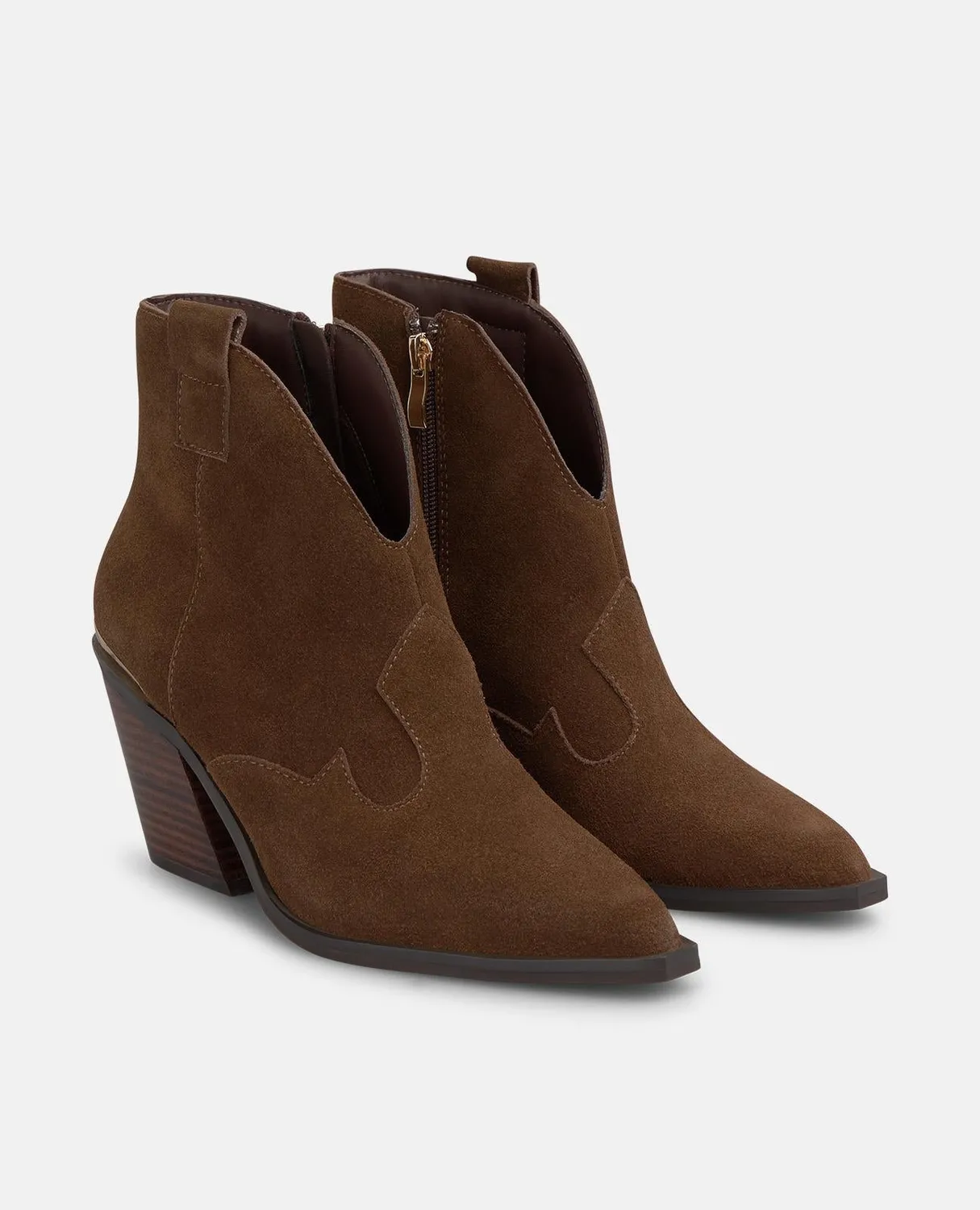 Alma en Pena I2652607C bottines ante camel talon 8 cm