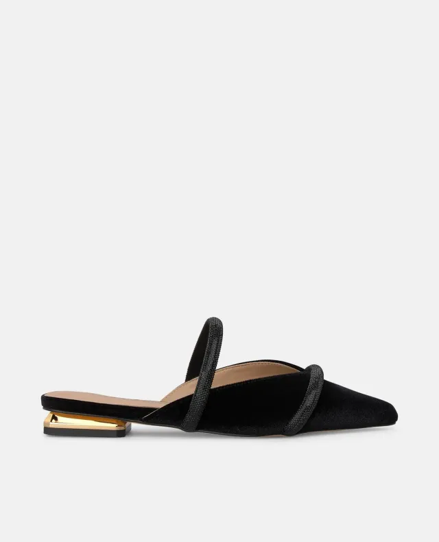 Alma en Pena I260105 mules noires velours pointues