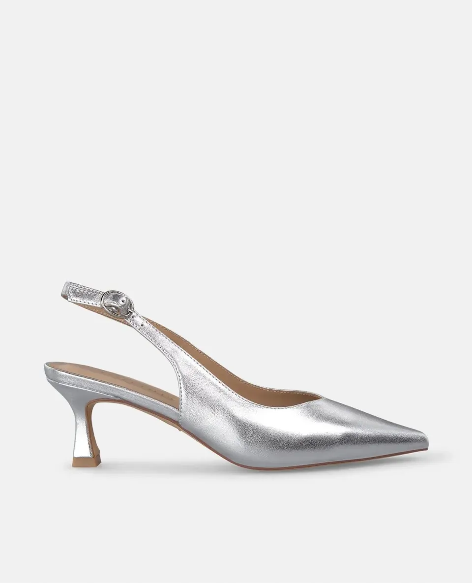 Alma en Pena V250650 escarpins argent cuir 6 cm