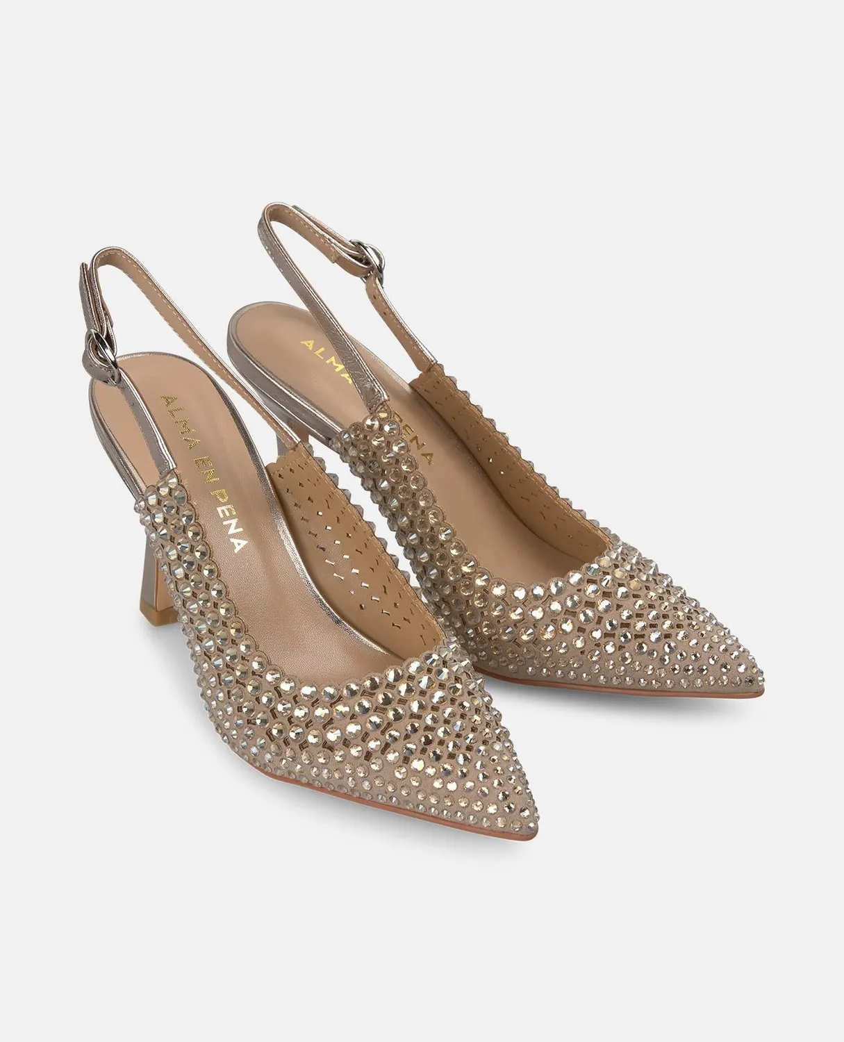ALMA EN PENA V250616 escarpins bronze strass 9 cm