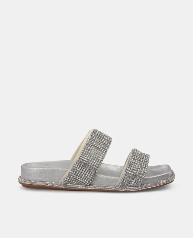 Alma en Pena V2551616 sandales plates argent strass
