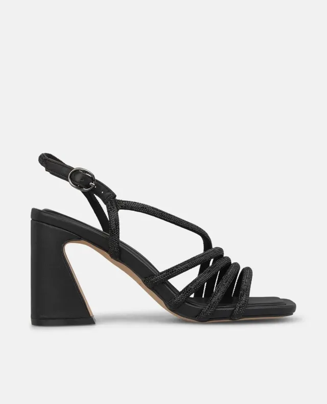 Alma en Pena I250097 sandales noires talon 8,3 cm strass