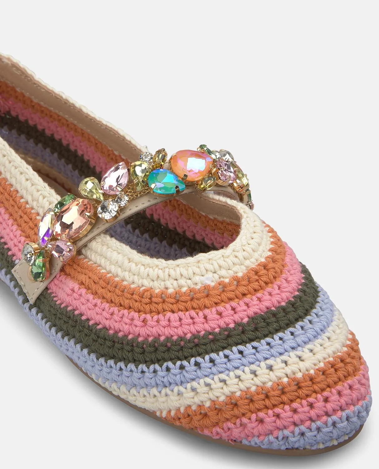 Alma en Pena V261203 ballerines crochet multicolore plates