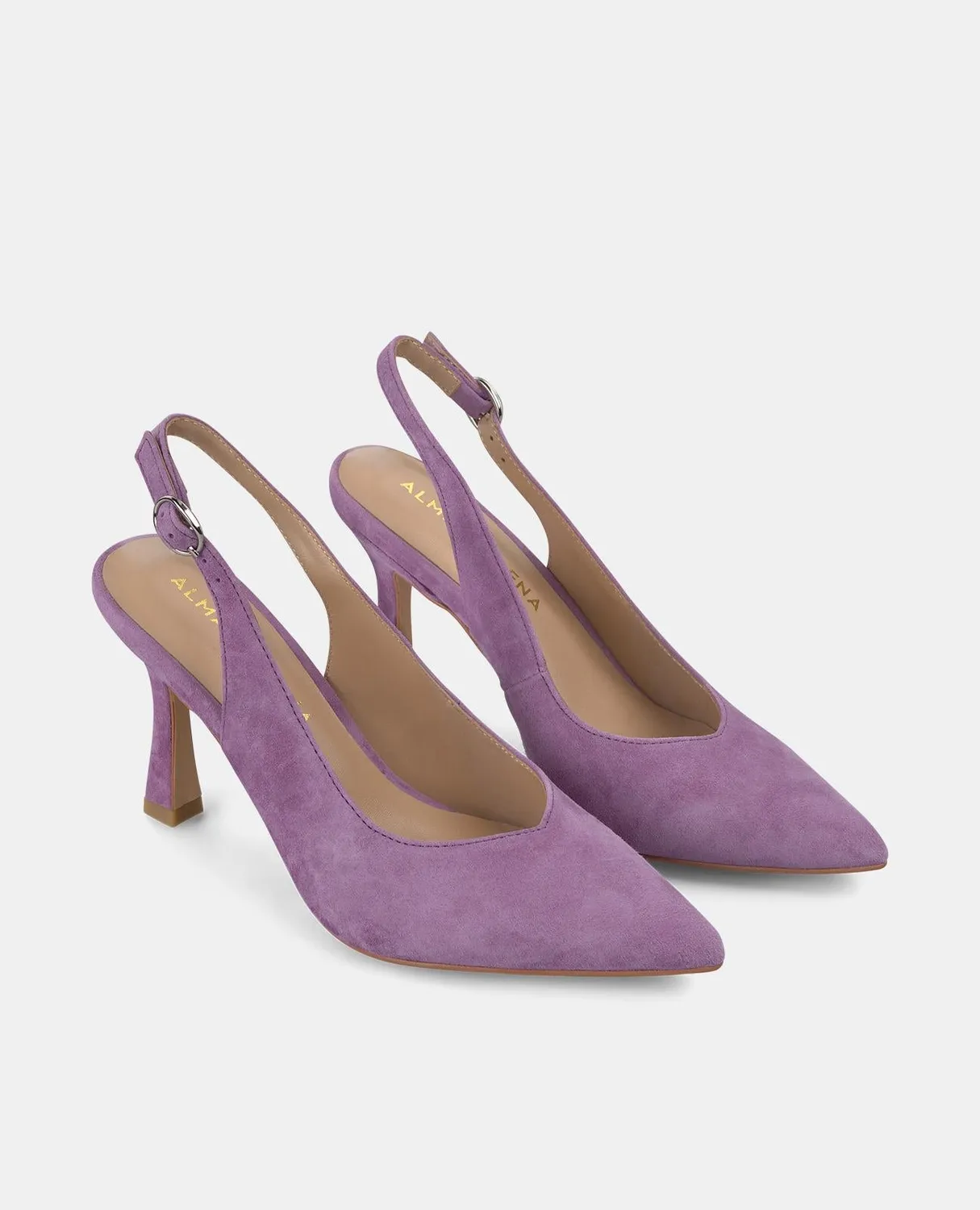 Alma en Pena V250600 escarpins slingback violet talon 9 cm