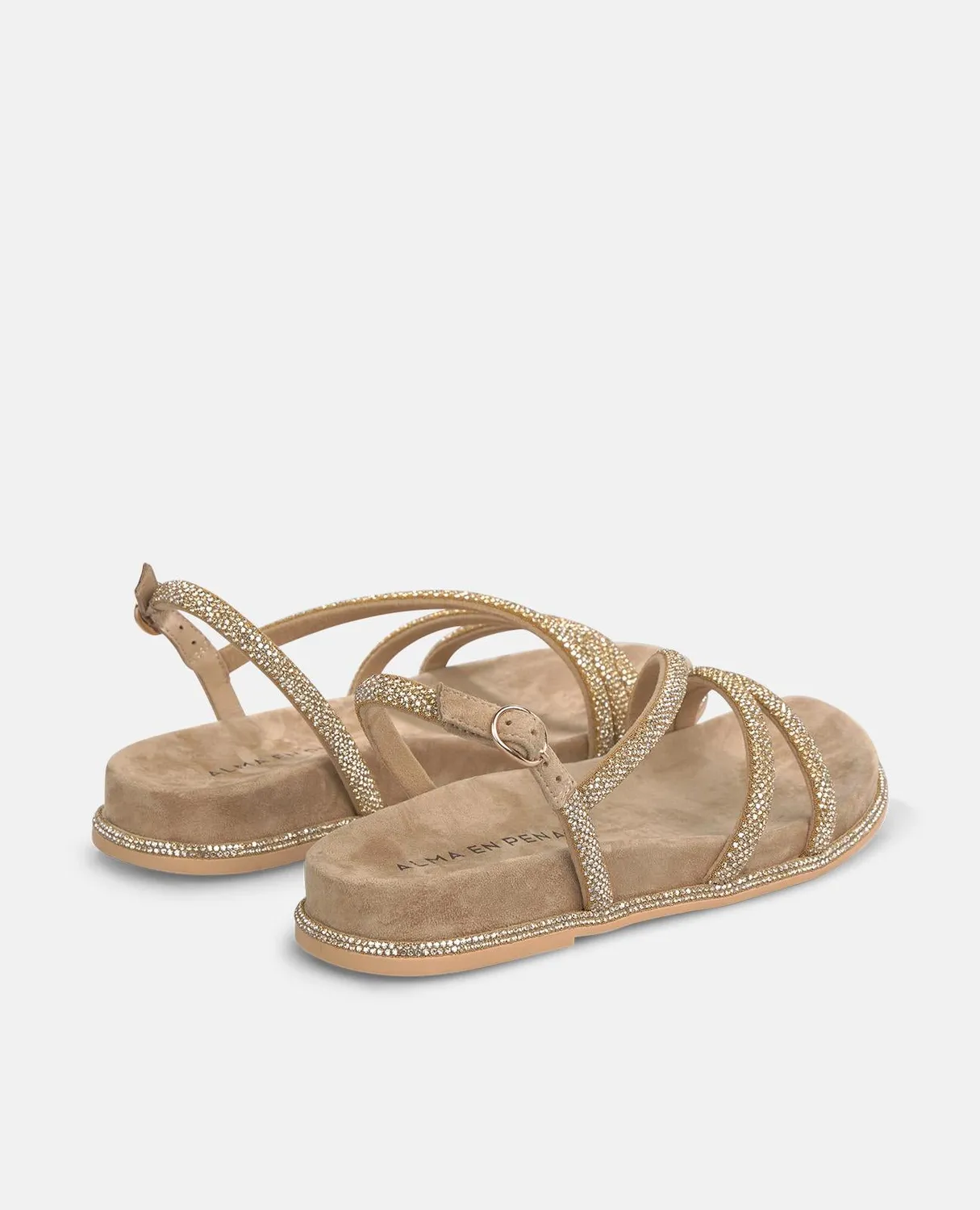Alma en Pena V267109 sandales plates sable 38 brides