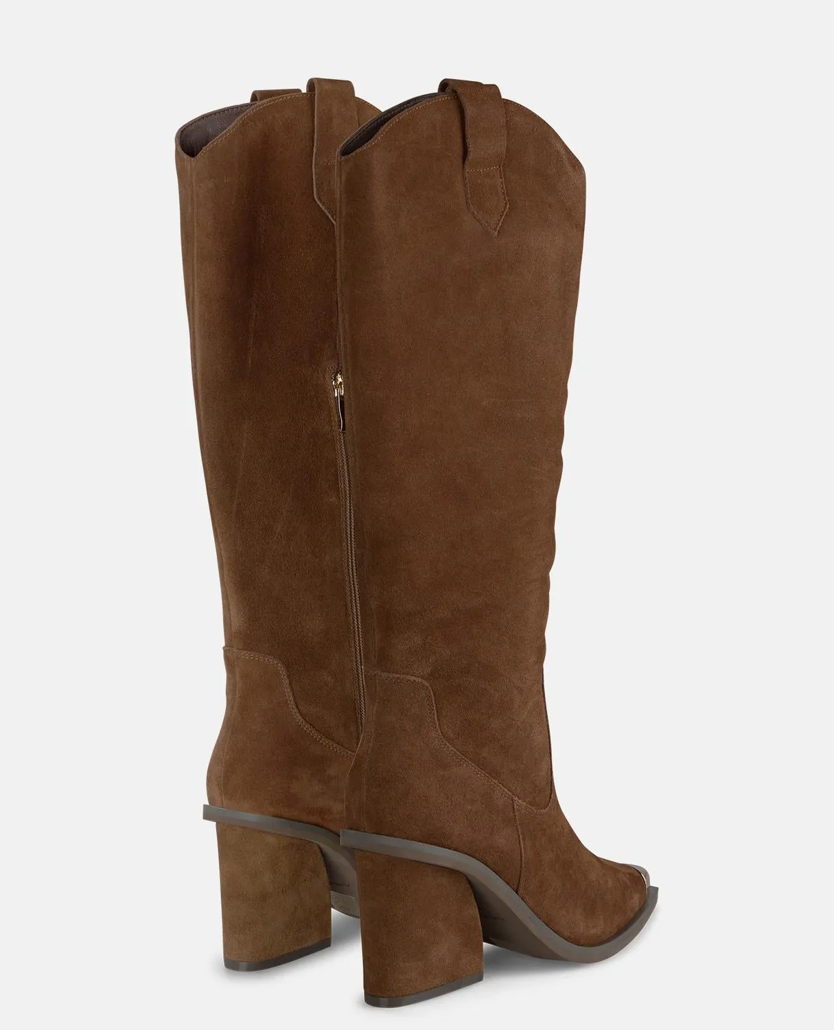 Alma en Pena I250896 bottes talon camel cuir 8 cm