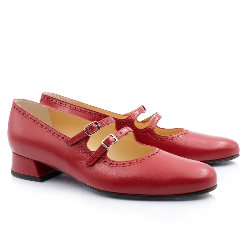 Bégum Paris Servane babies tweed cuir verni 2 cm