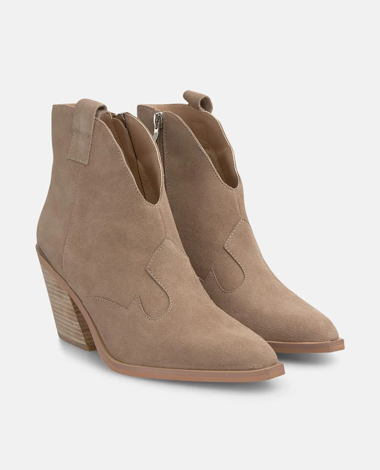 Alma en Pena I2552607 bottines cowboy vison talon 8 cm