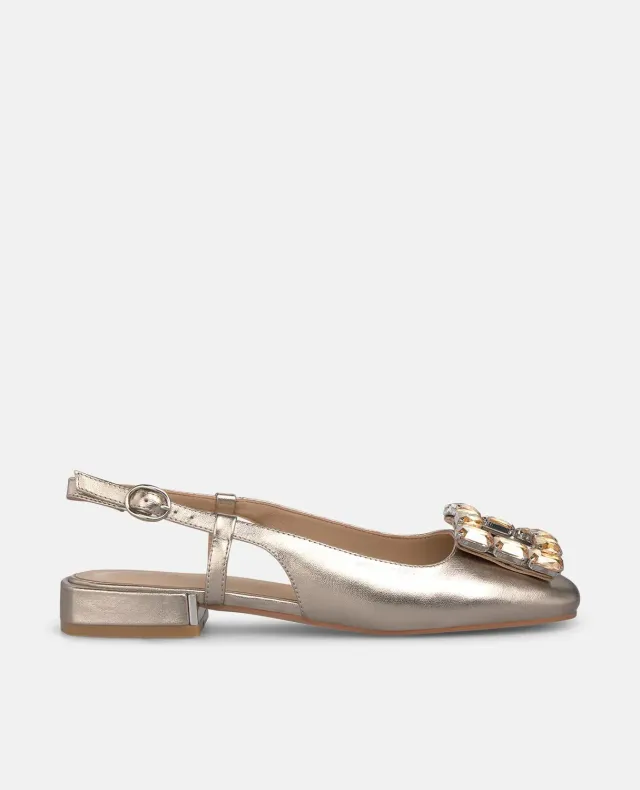 Alma en Pena V261101 escarpins plats bronze cuir 2 cm