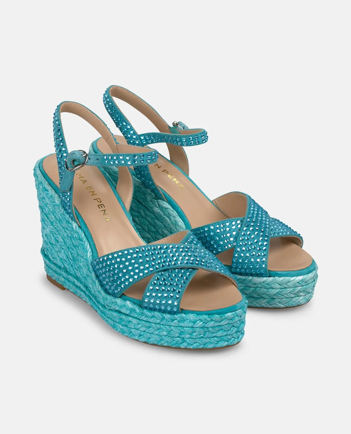 Alma en Pena V2551003 compensées 9,8 cm turquoise