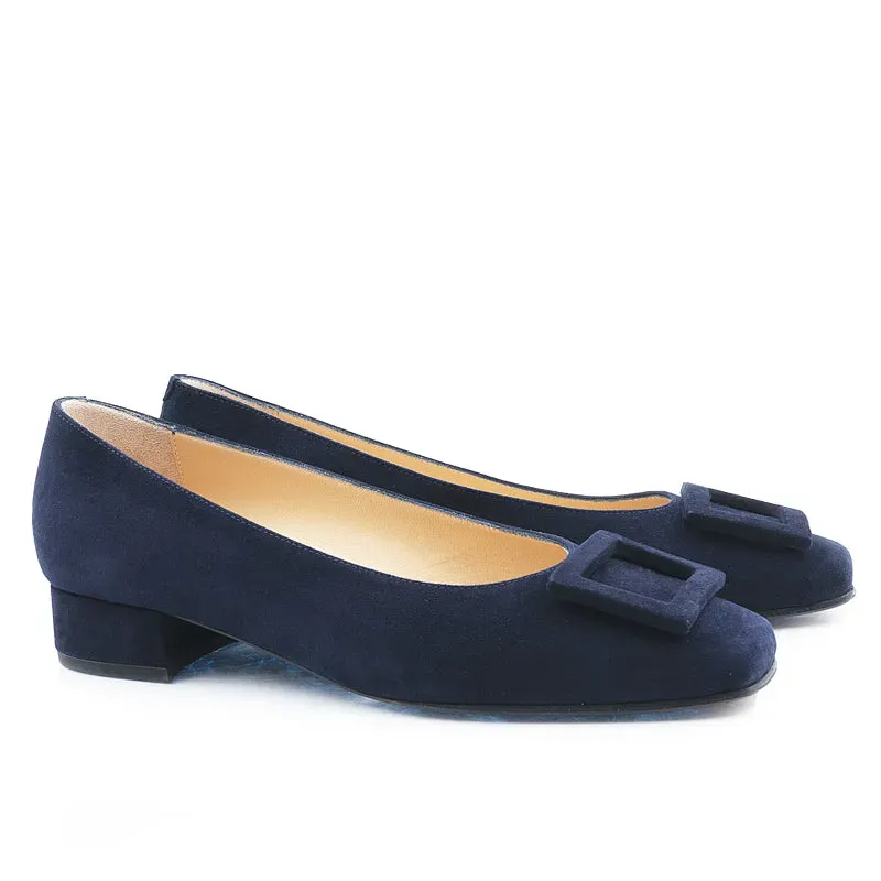 Bégum Paris Georgina escarpins bleu marine 2 cm