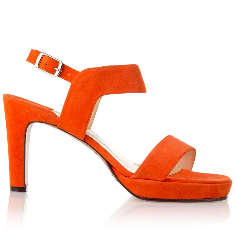 Bégum Paris Sicile sandales vermillon talon 8 cm