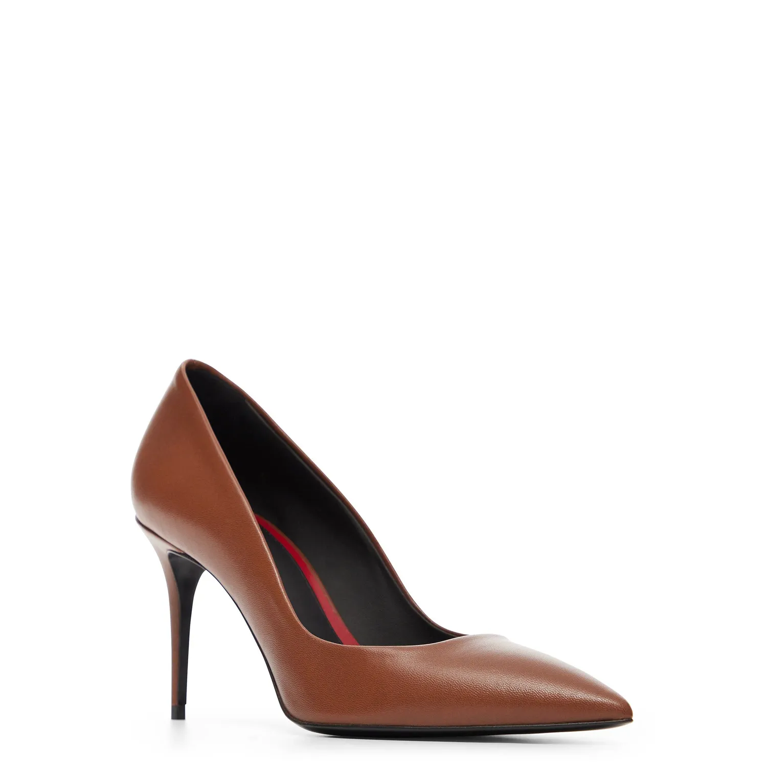 Maison Ernest Voltige 85 escarpin chocolat cuir mat
