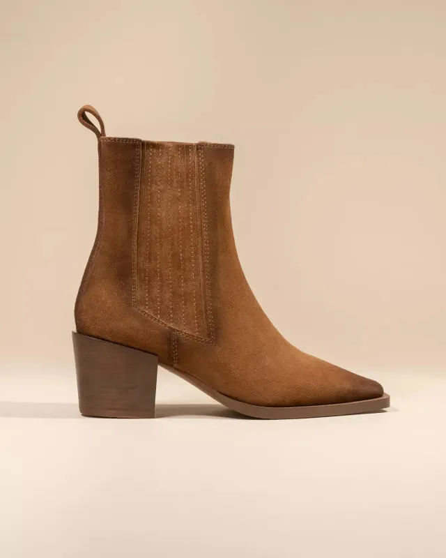 Mi/Mai Jane II Brown bottines daim marron