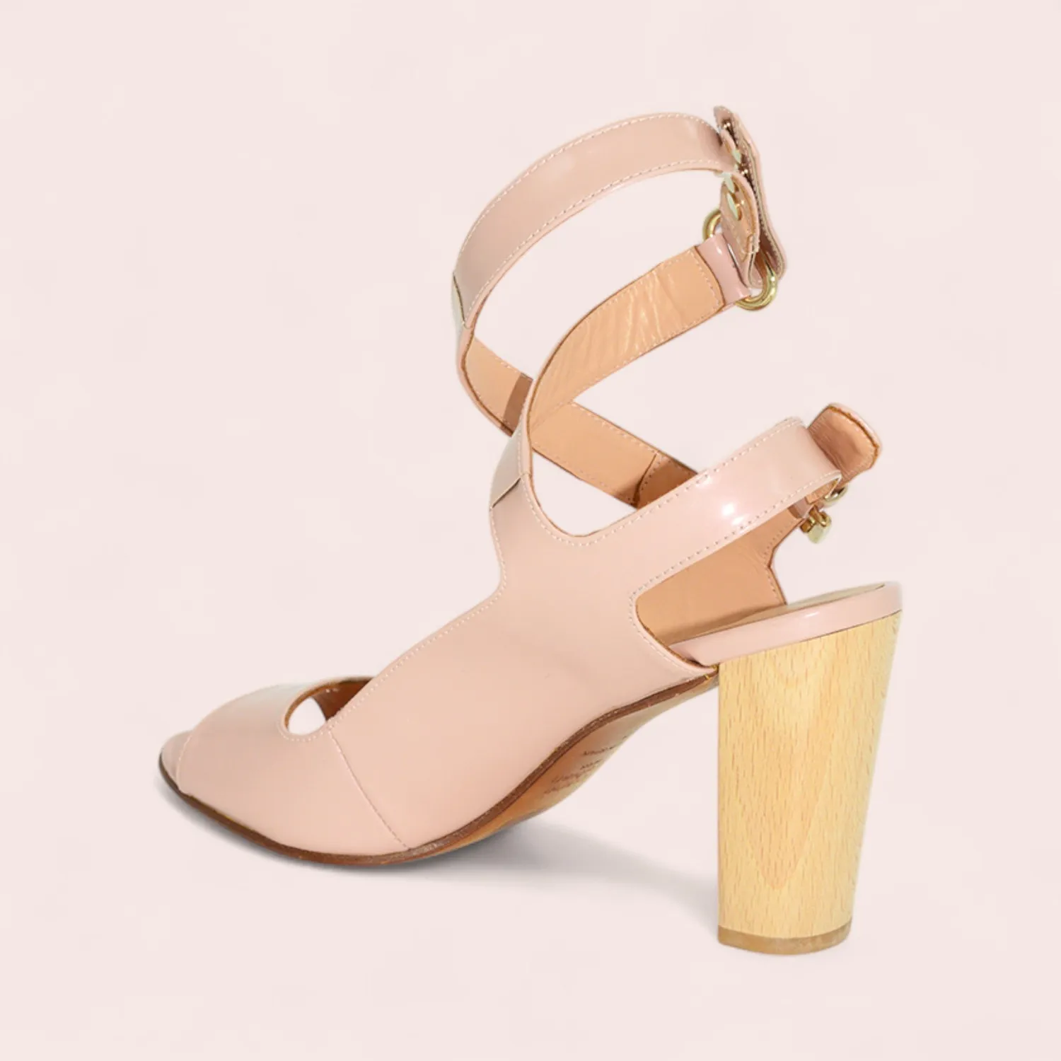 Karine Arabian KHO sandale cuir spazzolato talon 85mm