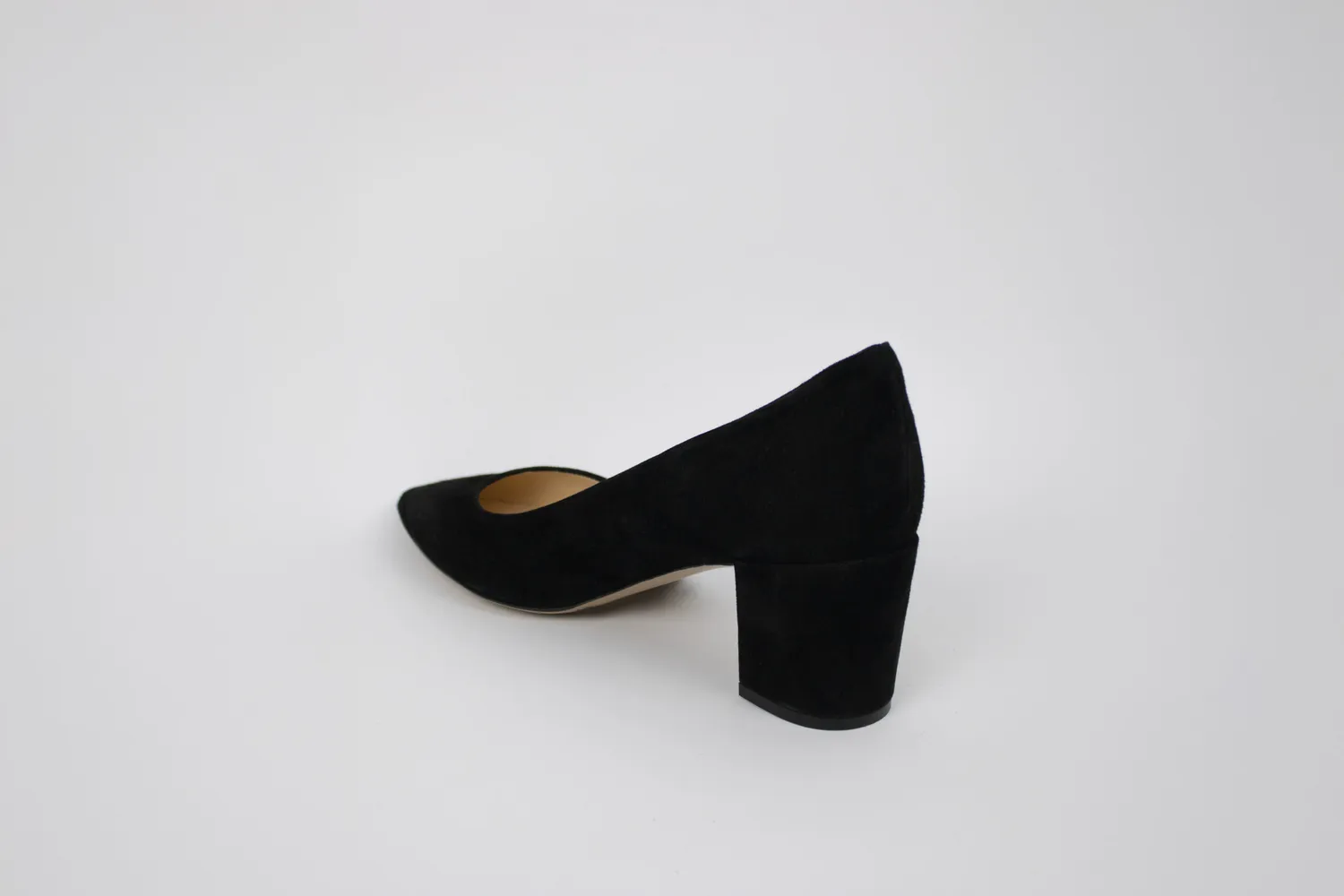 Matteo Pitti Russell escarpins daim noir talon 50