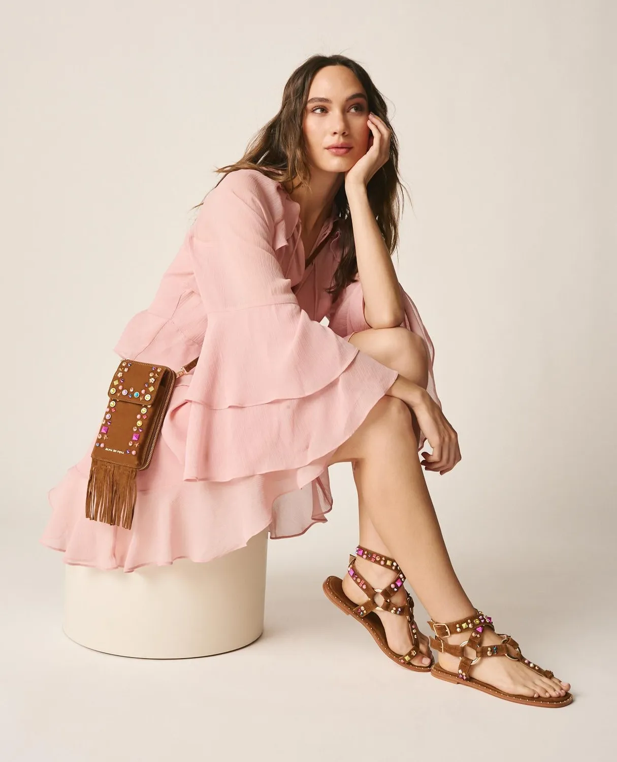 Alma en Pena Natalia V26WT018 sac cuir caramelo
