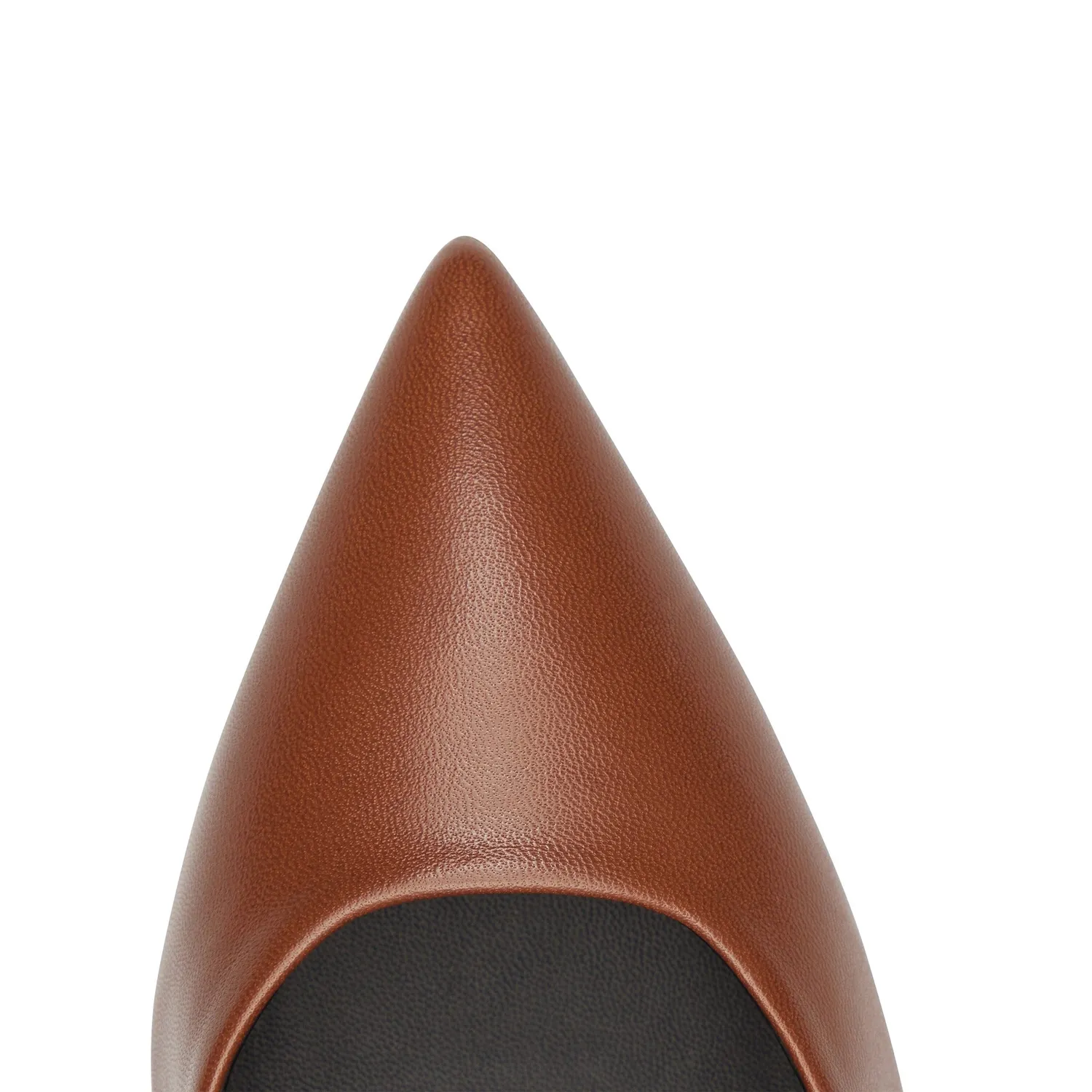 Maison Ernest Voltige 85 escarpin chocolat cuir mat