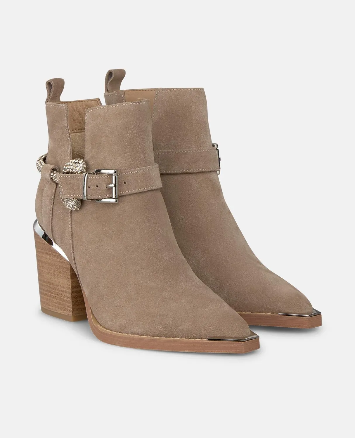 Alma en Pena I250837 bottines cuir vison talon 7 cm