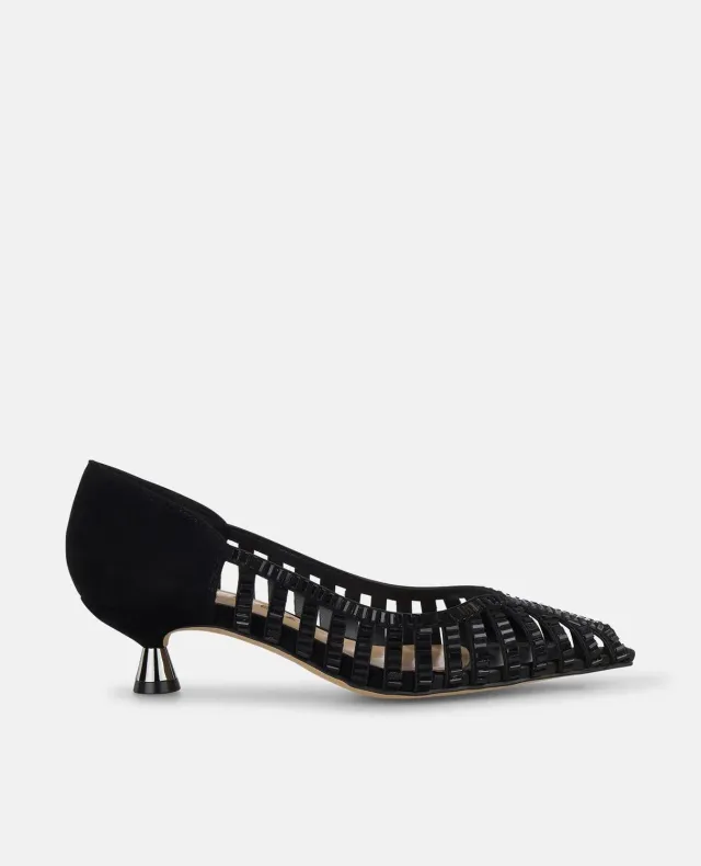 Alma en Pena I250532 escarpins noirs miroir petit talon 4,5 cm