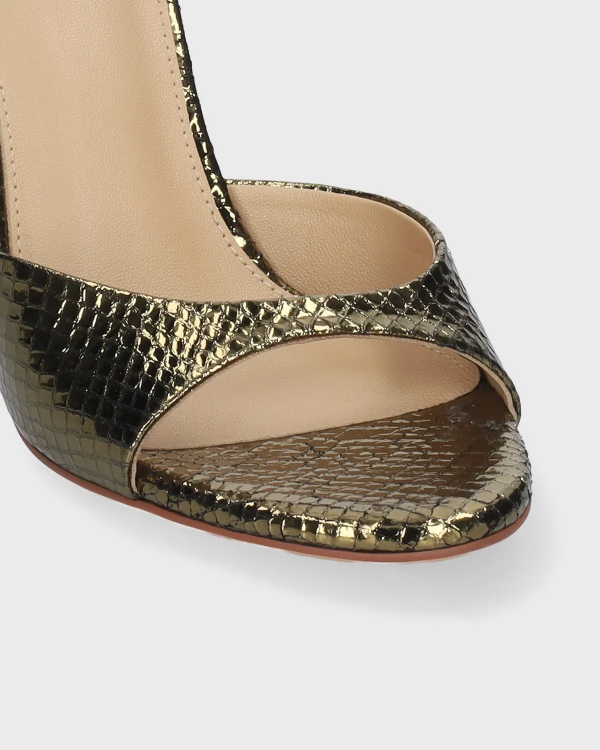 Lola Cruz Kumala 95 sandales à talon kaki