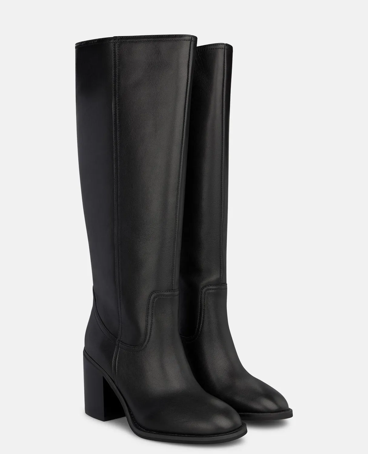 Alma en Pena I260511 bottes noires cuir talon 8,5 cm
