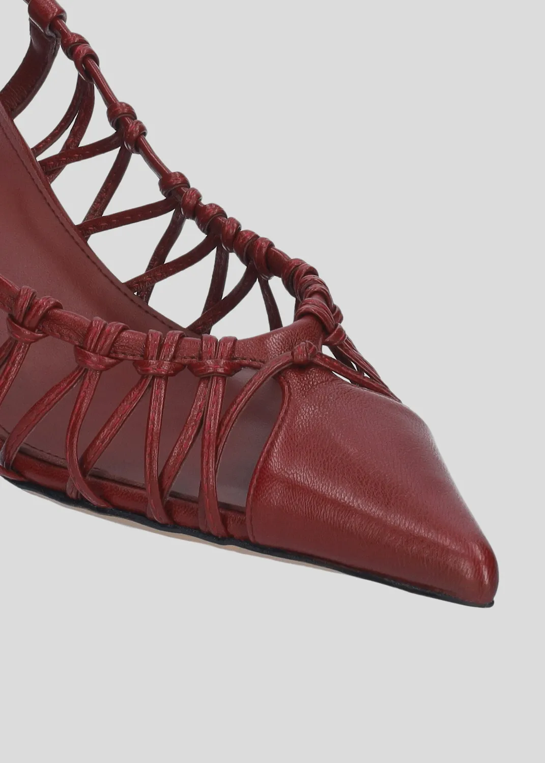 Lola Cruz Lulú Pump 60 escarpins bordeaux cuir