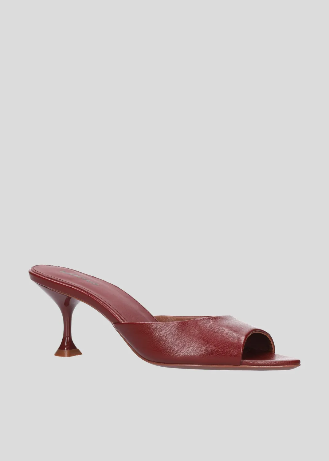 Lola Cruz Amelia 65 mules bordeaux 6,5 cm