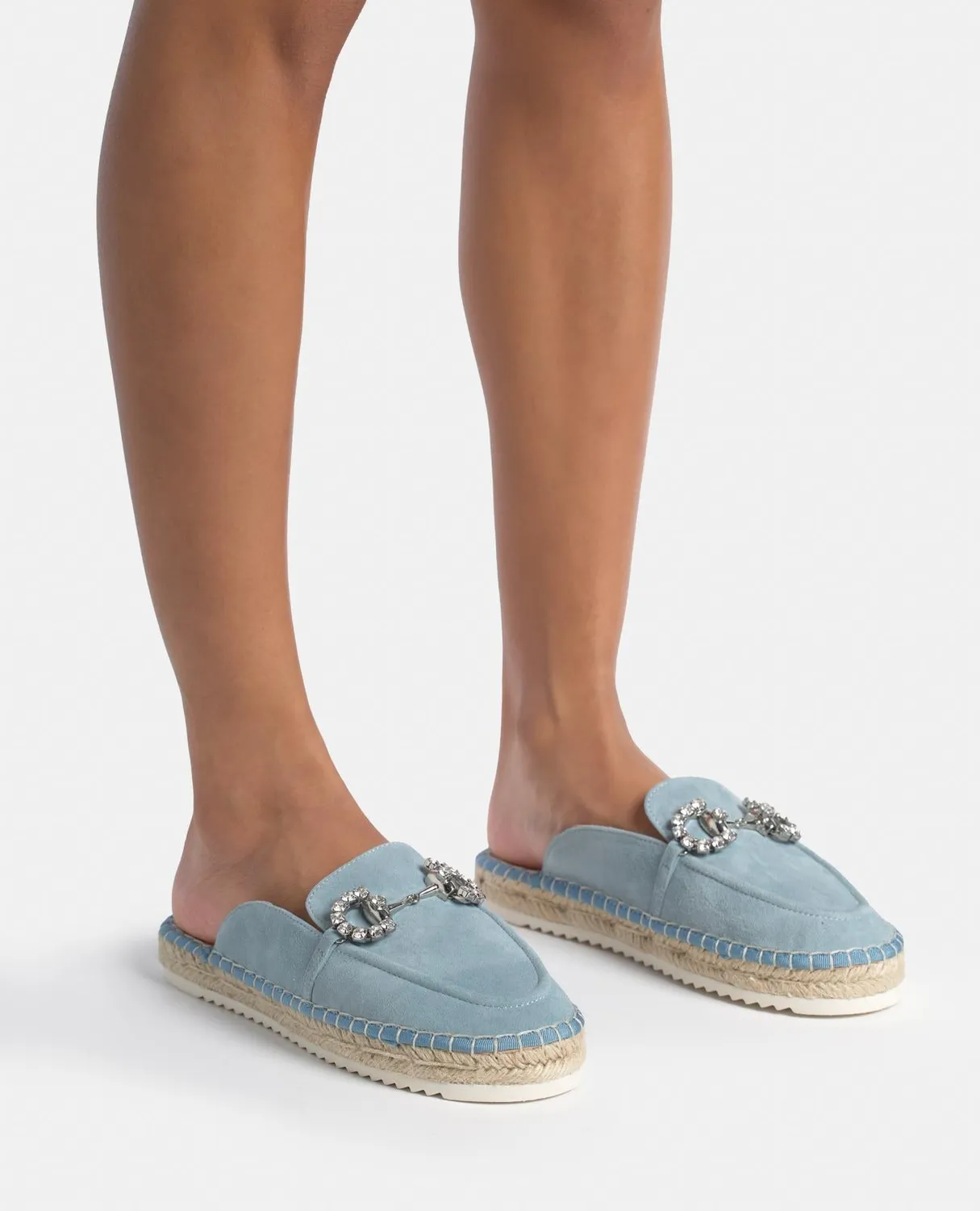 Alma en Pena V250272 mules plates bleu jeans