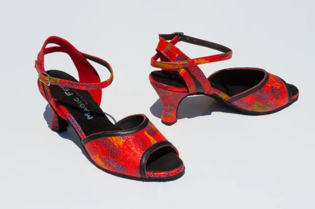 Magic Feet Tanguera chaussures danse latine cuir