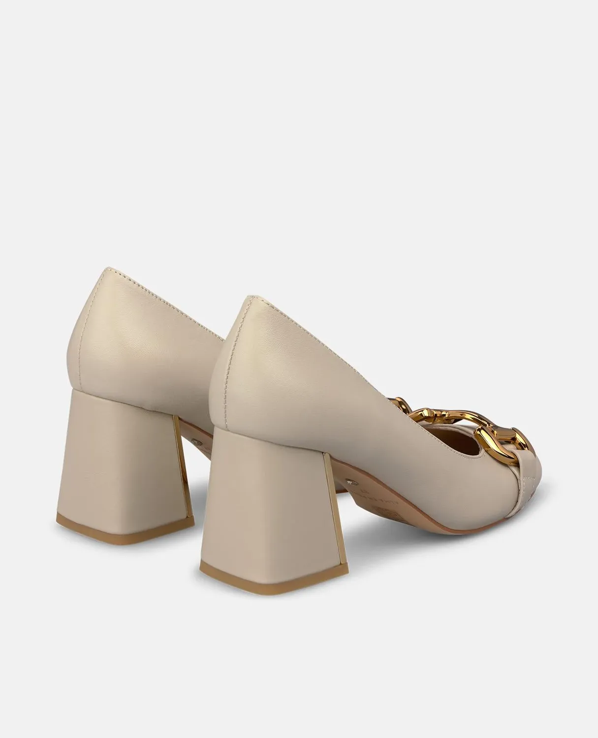Alma en Pena I260160 escarpins cuir ivoire talon 7 cm