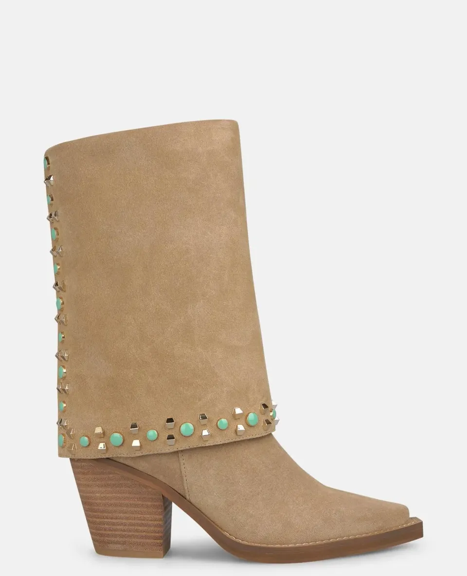 Alma en Pena I260679 bottes santiag sable talon 7 cm