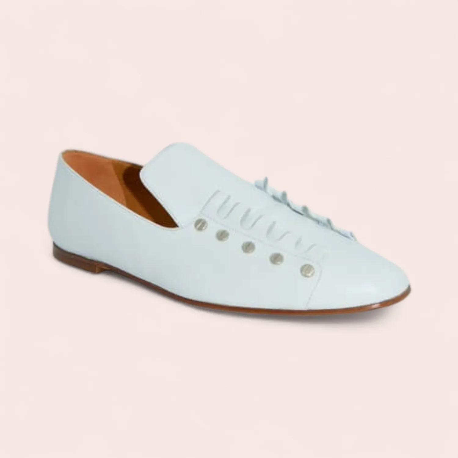 Karine Arabian LESLIE derby cuir blanc 37 pointe rock