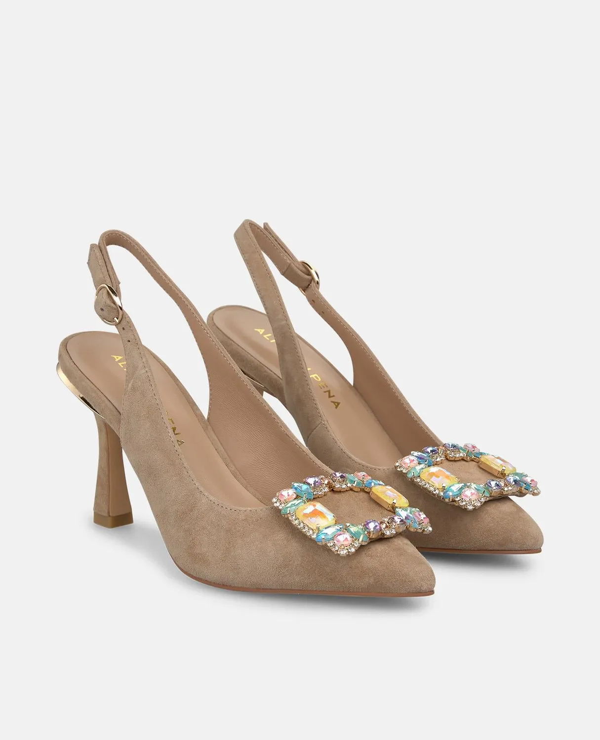 Alma en Pena V262000 escarpins sable bijou 9 cm