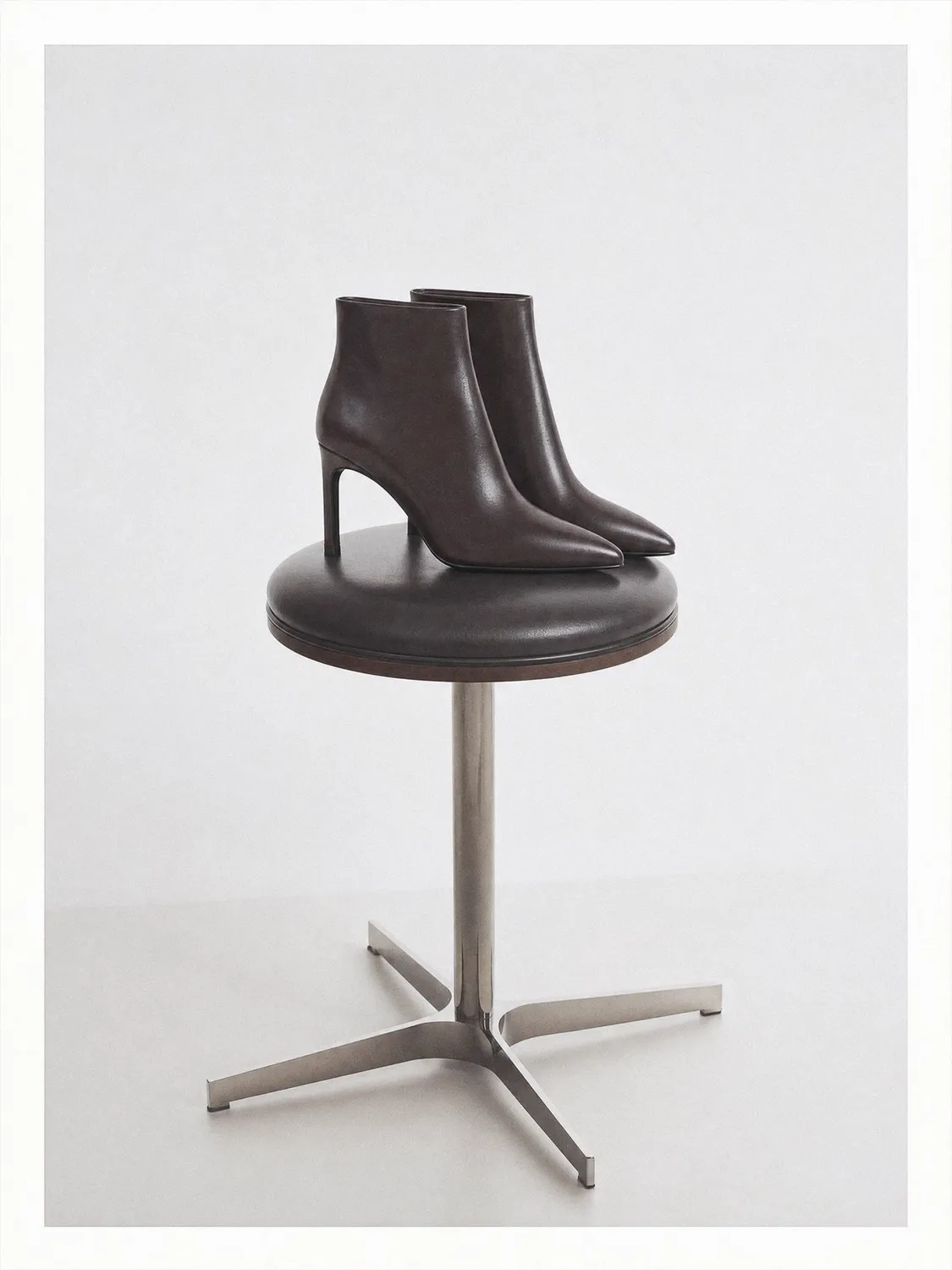 Mi/Mai Noura bottines chocolat veau talon 8 cm