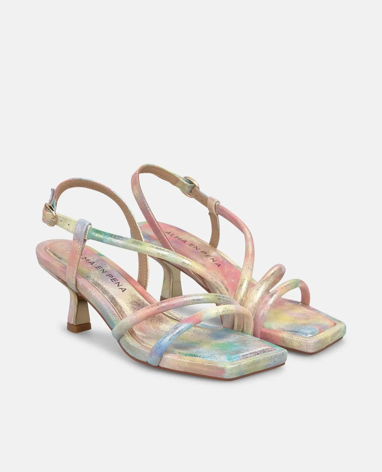 Alma en Pena V265000 sandales roses croisées talon 5,5cm