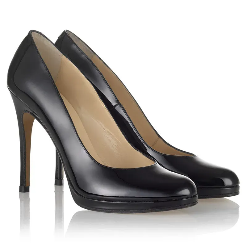 Bégum Paris Vertige escarpin vernis noir talon 11 cm
