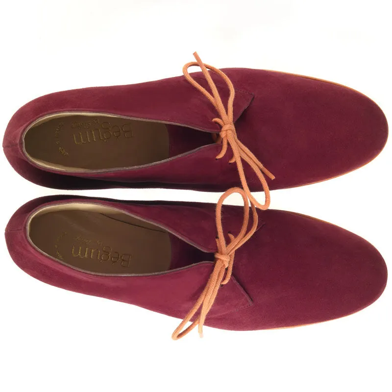 Bégum Paris Diane bottines carmin mandarine talon 7 cm